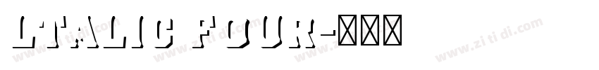 ltalic four字体转换